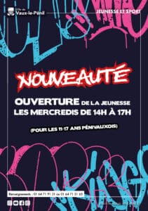 Nouveauté - Ouverture de la jeunesse les mercredis - Mairie de Vaux-le-Pénil