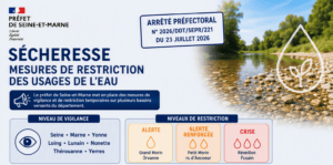 Sécheresse : nouvelles mesures de restriction de l'usage de l'eau en Seine-et-Marne